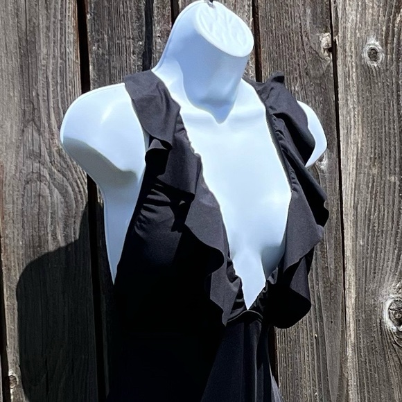 Shade & Shore black cheeky black one piece swimsuit size medium - Picture 8 of 16